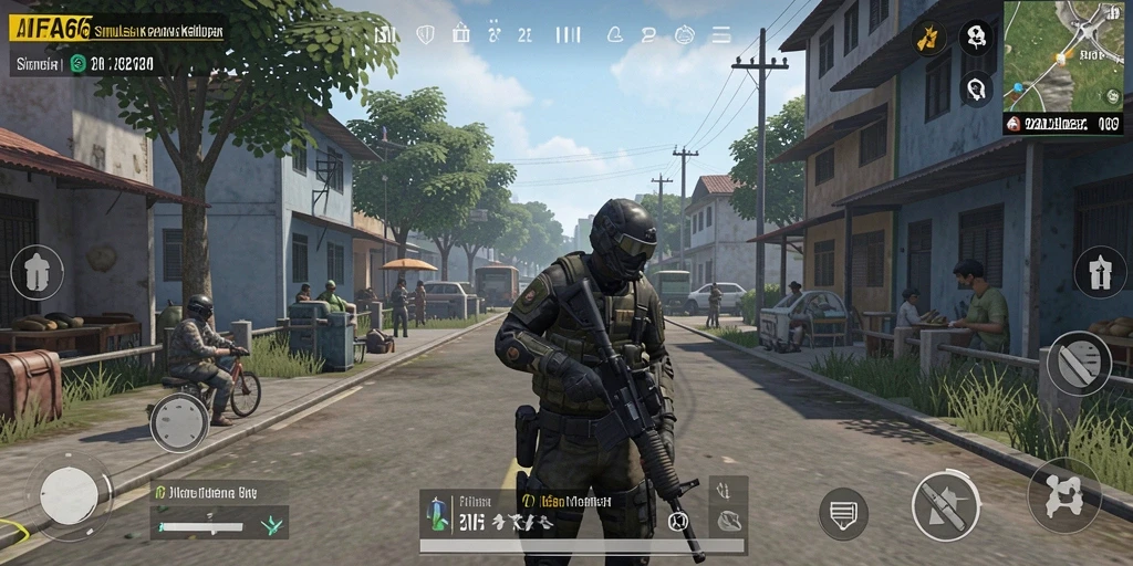 Tampilan gameplay <strong>AIFA66</strong> menunjukkan interaksi dan eksplorasi dunia virtual.