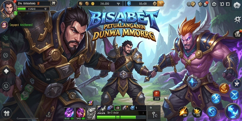 Tampilan gameplay menarik dari BISABET dalam dunia MMORPG.