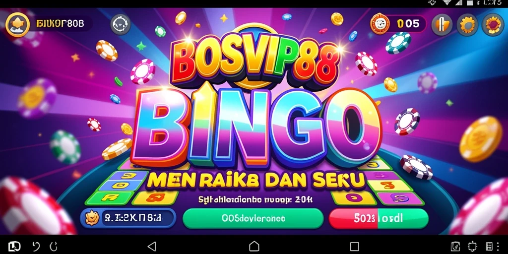 Tampilan gameplay Bingo yang seru di BOSVIP88.