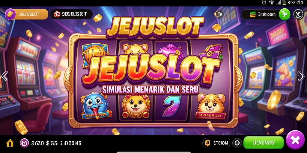 Tampilan menawan dari gameplay JEJUSLOT yang penuh warna.