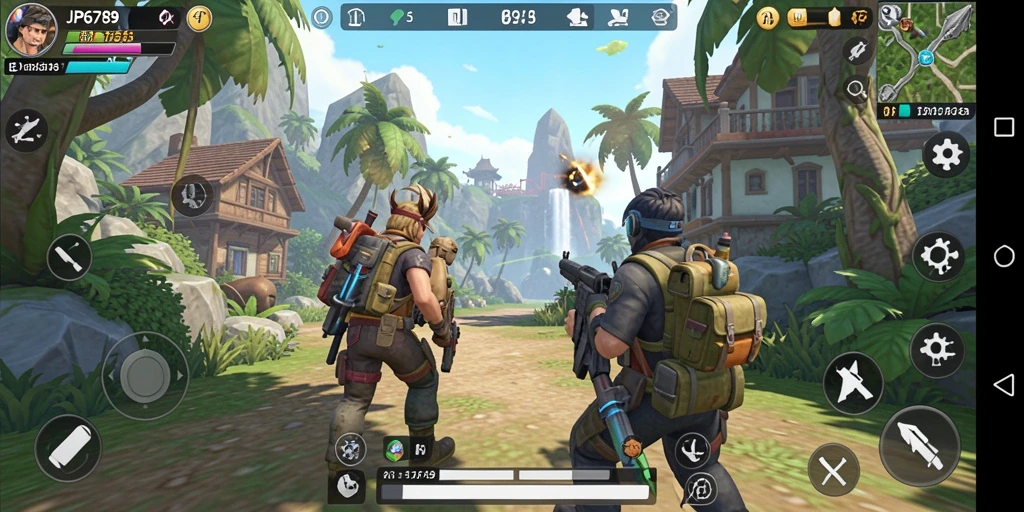 Tangkapan layar JP6789 menampilkan aksi gameplay TPS yang mendebarkan.