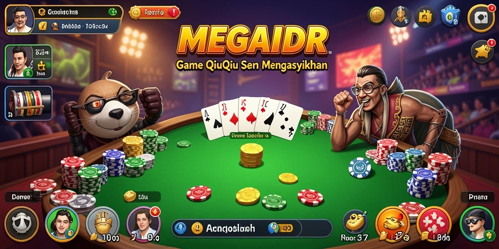 Screenshot gameplay QiuQiu yang menegangkan di MEGAIDR.