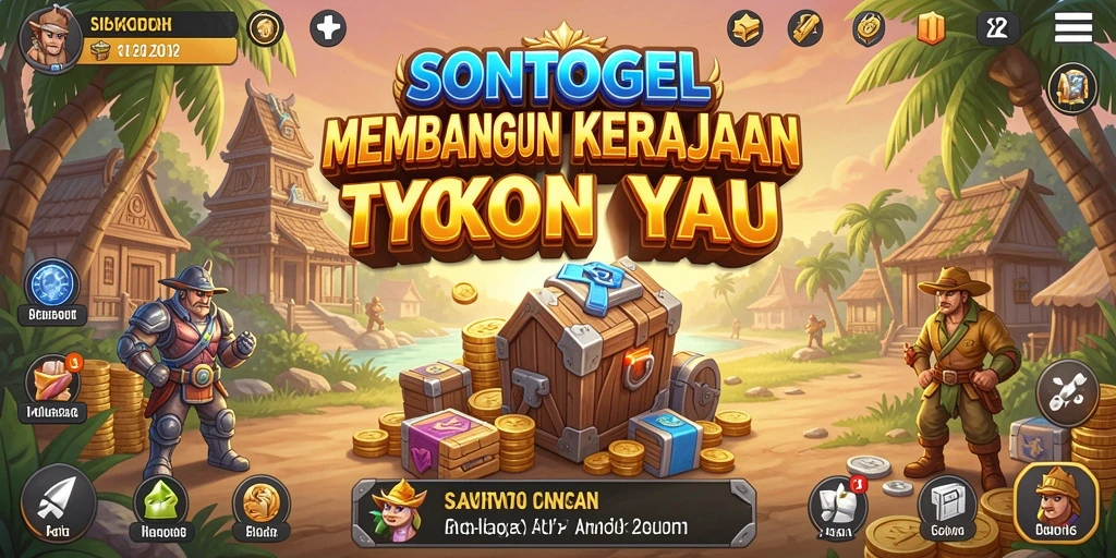 Screenshot gameplay SONTOGEL menampilkan pengelolaan bisnis yang menarik.