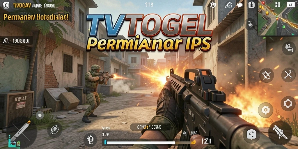 Screenshot gameplay TVTOGEL menunjukkan aksi tembak-menembak yang seru.