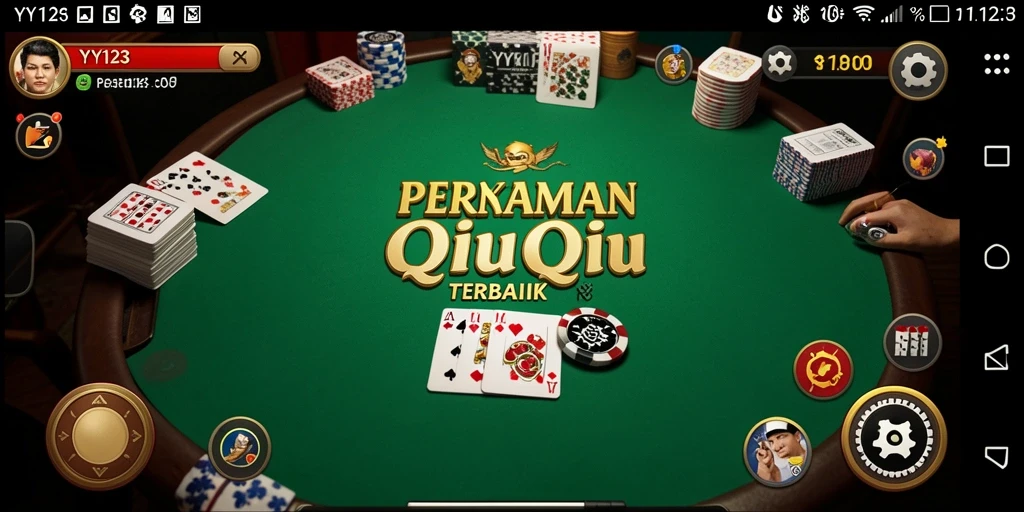 Tampilan menarik saat bermain QiuQiu di YY123.
